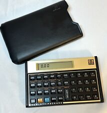 Usado, Calculadora financeira vintage HP 12C dourada com estojo testado funcionando Hewlett Packard comprar usado  Enviando para Brazil