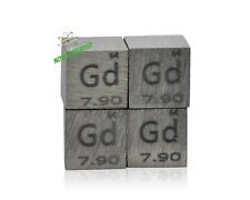 Gadolinium Metal Cube 10mm Standard Density Cube 99.95% for element collection for sale  Shipping to South Africa