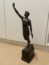 Bronzestatue läufer marmorsoc gebraucht kaufen  Hamburg