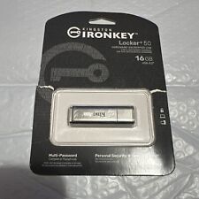 NUEVO Kingston Ironkey Locker + 50 unidades flash USB hardware cifrado 16 GB USB 3.2 segunda mano  Embacar hacia Argentina