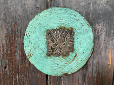 Vintage Handmade Peruvian  Peruana Inca Style Copper Wall Plate Tourist Souvenir for sale  Shipping to South Africa