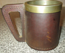Leather pewter pint for sale  DUDLEY