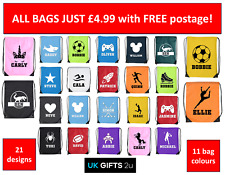 Personalised drawstring bags for sale  SHEFFIELD