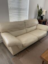 Italian leather sofa for sale  BARKING