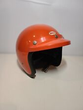 Vintage Bell Toptex 7 5/8 Orange Motorcycle Helmet~Original Visor for sale  Shipping to South Africa