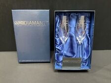 Diamante champagne flutes for sale  SOUTH MOLTON