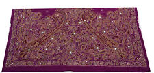 Tela artesanal con cuentas manuales multiusos de chatarra púrpura Sushila vintage segunda mano  Embacar hacia Mexico