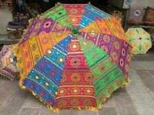 colorful Large Cotton Outdoor Sun Shade Parasol Handmade Garden Lawn Umbrella, for sale  Shipping to South Africa