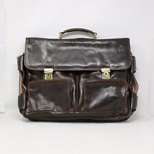 Italian leather briefcase for sale  Orange