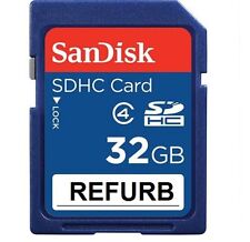 Tarjeta de memoria flash digital segura Sandisk 32 GB clase 4 SD renovación de fábrica segunda mano  Embacar hacia Argentina
