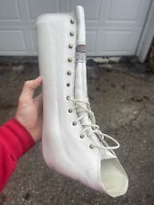 AZAFO Arizona White LEATHER AFO ORTHOPEDIC Boot Left Foot 12" Tall Lace Up for sale  Shipping to South Africa
