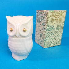 Vtg 70s Avon PRECIOUS OWL Cream Sachet Collectible 1.5 oz Glass Bird Jar Box NOS for sale  Banning