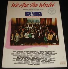 EUA PARA A ÁFRICA - WE ARE THE WORLD 1985 PARTITURAS - 1980s pop Michael Jackson comprar usado  Enviando para Brazil