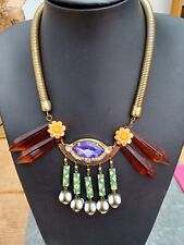 colorful necklace statement for sale  HIGHBRIDGE