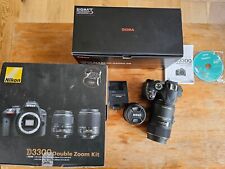 Nikon D3300 Camera with Sigma 105 F2.8 EX DG Macro OS for sale  Shipping to South Africa