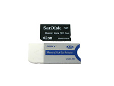 Tarjeta de memoria SanDisk 2 GB Memory Stick Pro Duo + adaptador para Sony - Funcionamiento probado, usado segunda mano  Embacar hacia Argentina