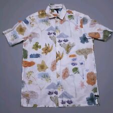Camisa Goodman Brand Big ON Point tecido estampa floral botão para cima G $168, usado comprar usado  Enviando para Brazil