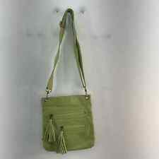 Bolsa tiracolo Avorio Itália couro verde sela - Bolsa de mão feminina verde anêmona comprar usado  Enviando para Brazil