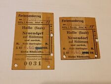 Alte fahrkarten feriensonderzu gebraucht kaufen  Neue Neustadt