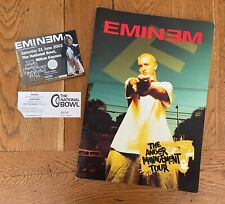 Eminem ticket programme for sale  RUISLIP