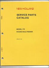 Original New Holland Model 175 Round Bale Feeder Service Parts Catalog # 5017510 for sale  Lyerly