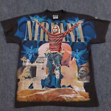 Camiseta Nirvana Kurt Cobain AOP Ponto Único Tamanho Grande Reimpressão Bota Moderna comprar usado  Enviando para Brazil