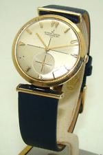 ULYSSE NARDIN 32mm VINTAGE 14K YELLOW GOLD MAN's WATCH MANUAL WIND MOVEMENT 50's for sale  Shipping to South Africa