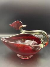 Glass swan dish for sale  BARNSLEY