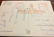 Cartolina hotel rossa usato  Roma