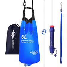 Gravity Water Filter Bag 1.5Gal(6L) Camping Water Filtration System w/Tree Strap for sale  Shipping to South Africa