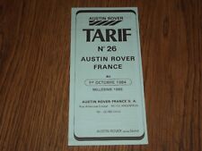 Catalogue austin rover d'occasion  Briey