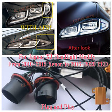 For 2010-2015 Jaguar XJ Headlight Modify Xenon to 2020 LED WITH AFS Adapter Wire for sale  Shipping to South Africa