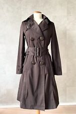 °Chic clásico!° Abrigo ZARA basic TRENCHCOAT chocolate marrón talla S segunda mano  Embacar hacia Argentina