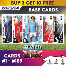 MATCH ATTAX 2023/24 2024 CHAMPIONS LEAGUE - CARTÕES BASE #1 - #189 comprar usado  Enviando para Brazil