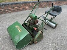ATCO ANTIQUE VINTAGE CYLINDER LAWN MOWER WITH TOWED SEAT FOR SPARES OR REPAIRS, used for sale  BURTON-ON-TRENT