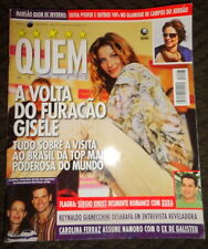 Quem 2002/7 modelos brasileiros Gisele Bundchen Isabel Fillardis Luciana Mello, usado comprar usado  Enviando para Brazil