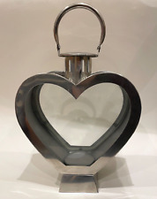 Chrome glass heart for sale  LONDON