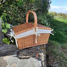 Wicker Picnic Basket - Cream - Small for sale  Shipping to South Africa