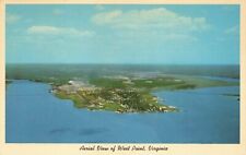 Postcard VA West Point Pamunkey River Mattaponi River York River Aerial View for sale  Shipping to South Africa