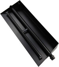 FIts 18"-22" -  Burner Pan for Gas Fireplace Burner Fire Pits Logs (2 Pipe 22") for sale  Shipping to South Africa