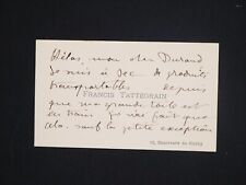 Francis tattegrain carte d'occasion  Paris I