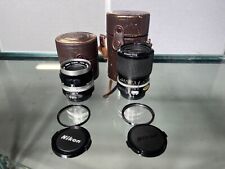 Lote de lentes Nikon vintage - Nikkor S 35 mm f2,8 y zoom Nikkor 43-86 mm f3,5 segunda mano  Embacar hacia Mexico