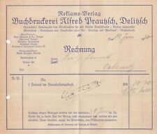 Delitzsch rechnung 1930 gebraucht kaufen  Leipzig