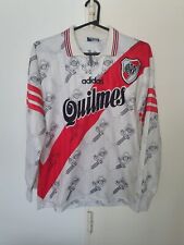 CAMISETA DE FÚTBOL AMERICANO RIVER PLA ARGENTINA 1997 ADIDAS MANGAS LARGAS FRANCESCOLI segunda mano  Argentina 