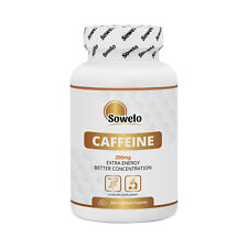 SOWELO CAFFEINE 200mg TABLETS ENERGY FOCUS & CONCENTRATION IMPROVES MOOD for sale  Shipping to South Africa