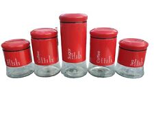 Red glass storage for sale  Otis Orchards