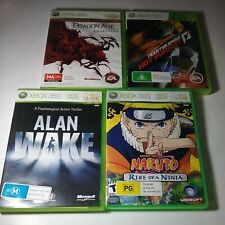Pacote de jogos Xbox 360 mega negócio Alan Wake + SHONEN JUMP NARUTO RISE OF A NINJA +2, usado comprar usado  Enviando para Brazil