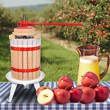 Fruit Wine Press 1.6 Gallon Solid Wood Basket Cider Press Apple Berries Press  for sale  Shipping to Canada