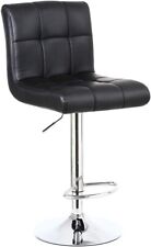 KKTONER Bar Stool PU Leather with Backrest Height Adjustable Swivel Pub Chair , used for sale  Shipping to South Africa