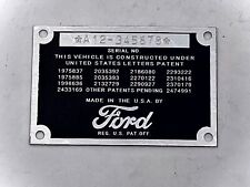 Stamped ford data for sale  Springfield
